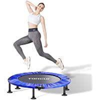 Los mejores  - Toncur Mini Trampolín Fitness Plegable 91cm Cama Elástica Estable y Silencioso con Almohadilla de Seguridad y Ventosas…